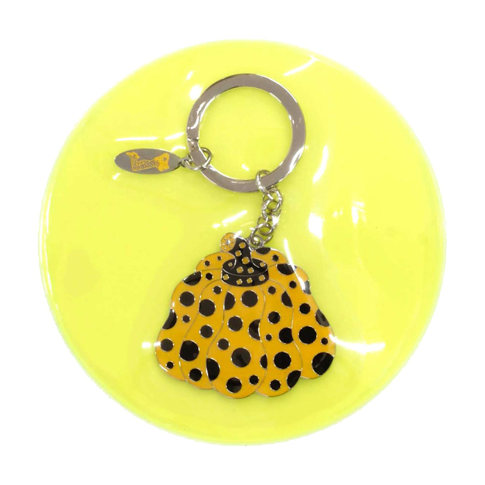 Packaging for Yayoi Kusama Pumpkin Key Ring: Yellow