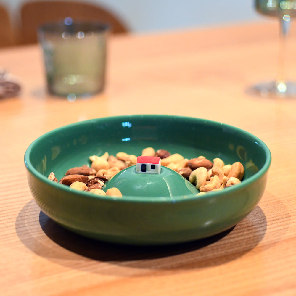 Variety of nuts in bowl.