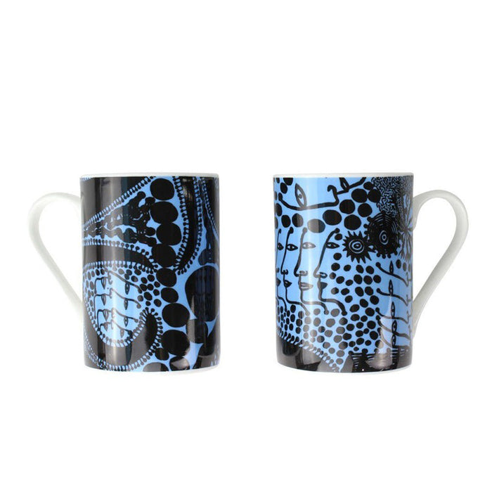 Late-night Chat is Filled with Dreams Mugs: Set of 2