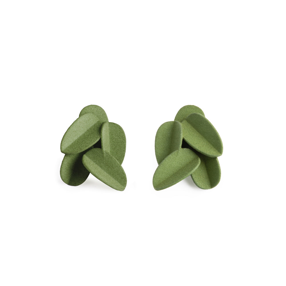 Leaves Earrings 1: Olive