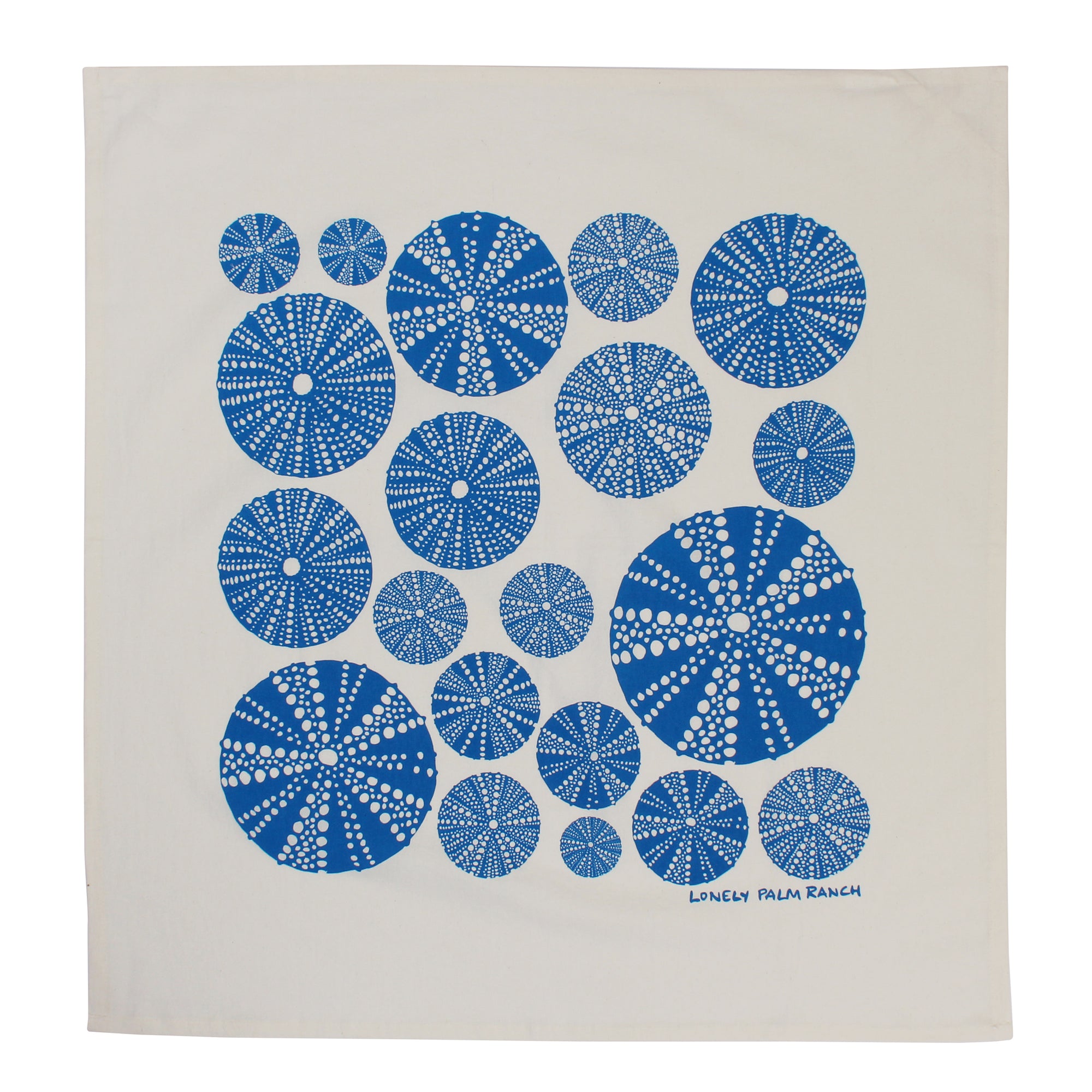 Sea Urchin Seashell Tea Towel by Lonely Palm Ranch