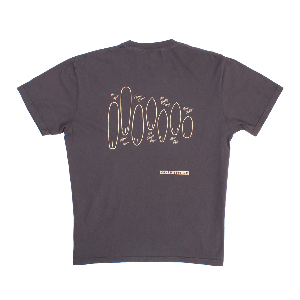 Mando Surfboard T-Shirt back