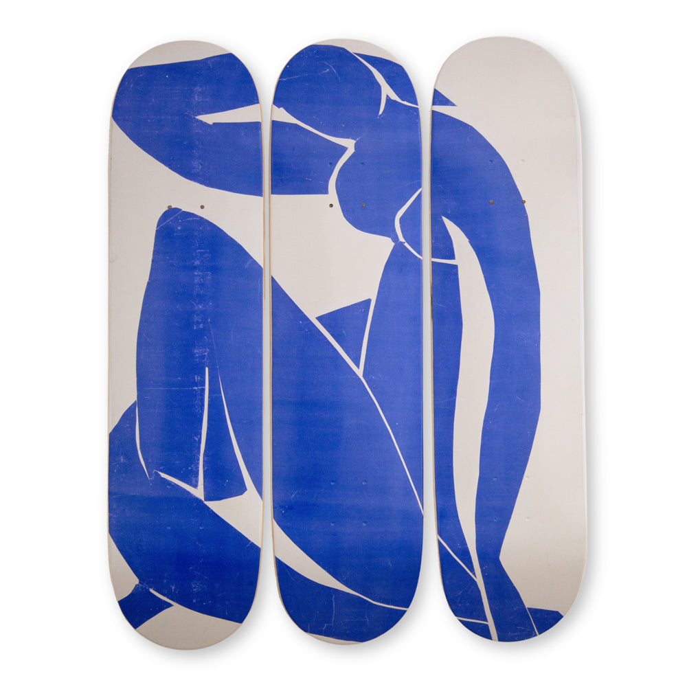 Matisse Blue Nude Triptych Skateboards