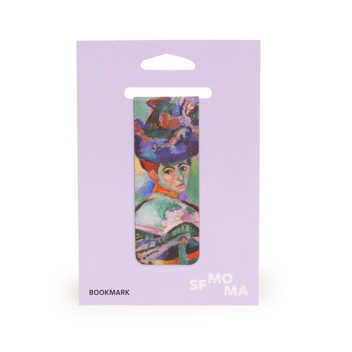 Matisse Bookmark: Femme au Chapeau on backing card
