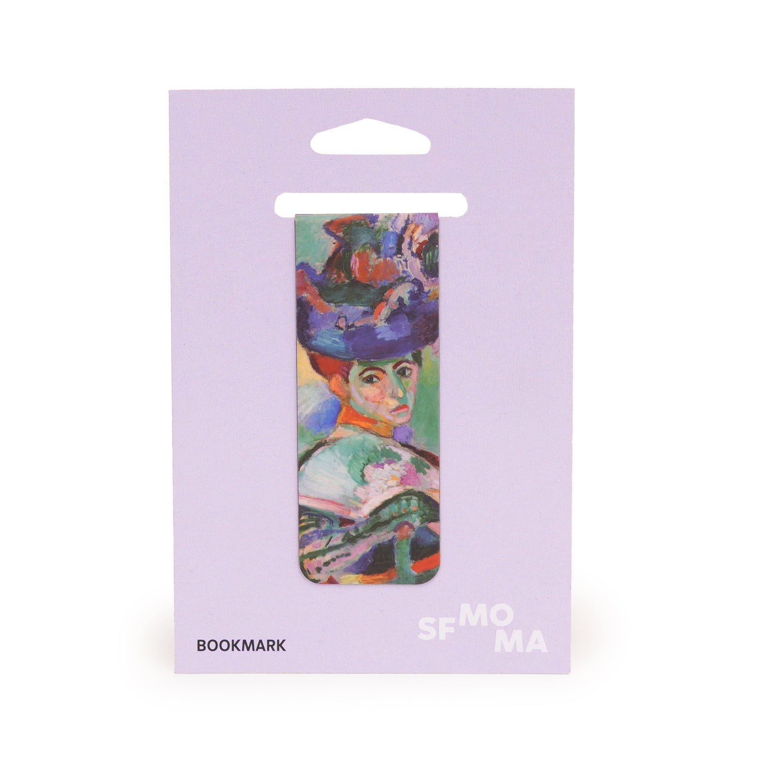 Matisse Bookmark: Femme au Chapeau on backing card