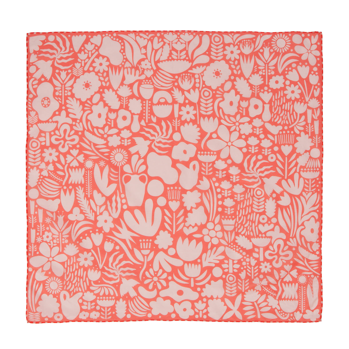 SFMOMA Henri Scarf: Red/Pink back view