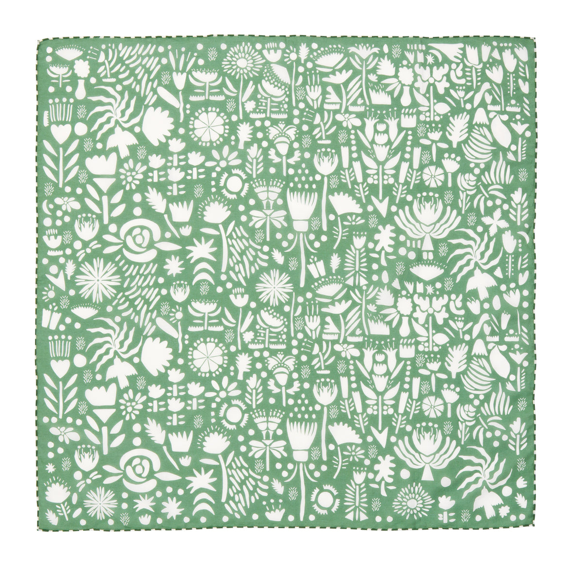 SFMOMA Henri Scarf: Green/White back view