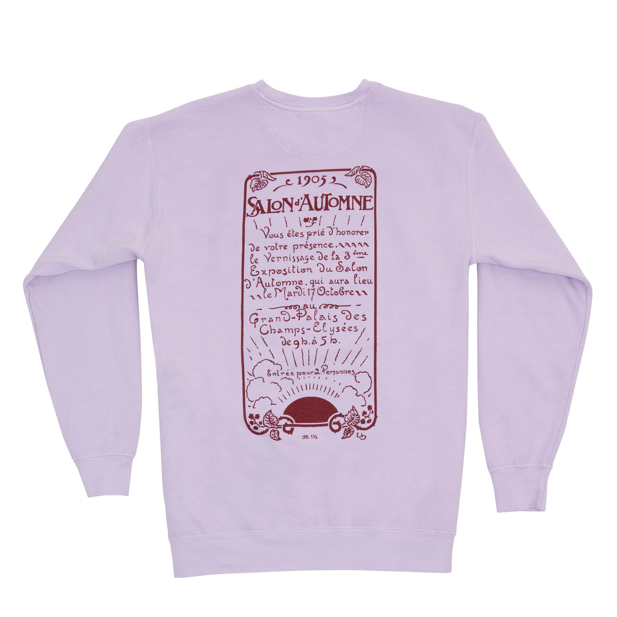 Matisse Crewneck Sweatshirt back view on white