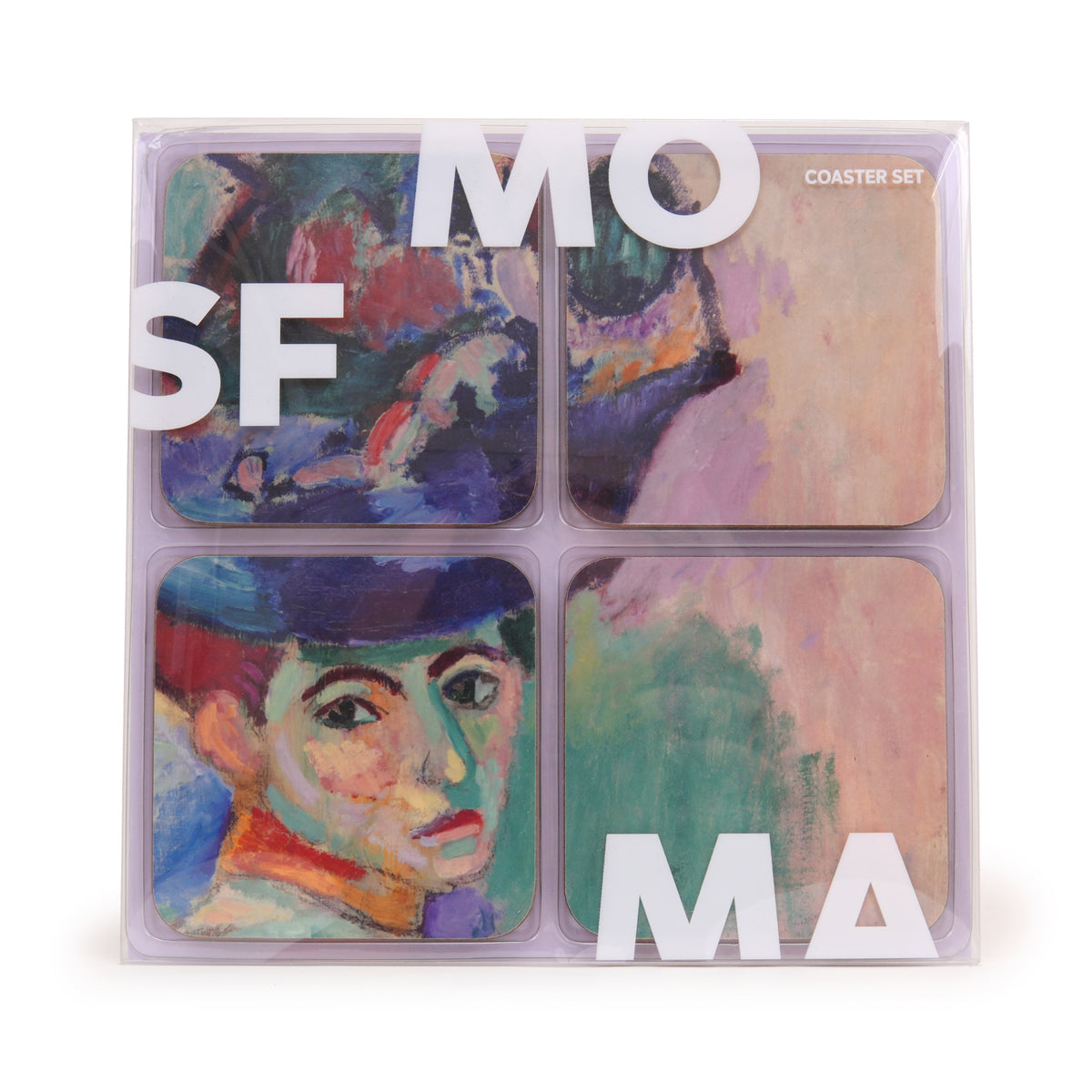 Matisse Coasters: Set of 4 front view of packaging