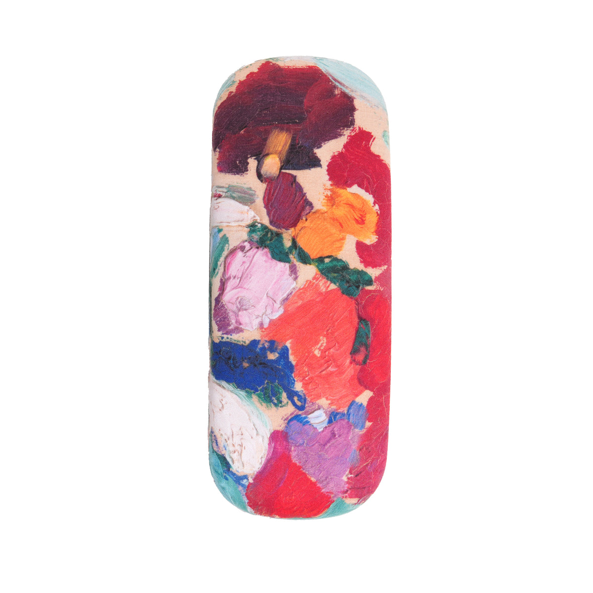 Matisse Eyeglasses Case: Flowers overhead view vertical