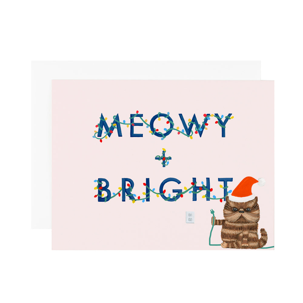 Meowy and Bright Holiday Card