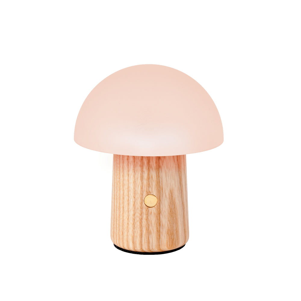 Mini Alice Mushroom Lamp: White Ash