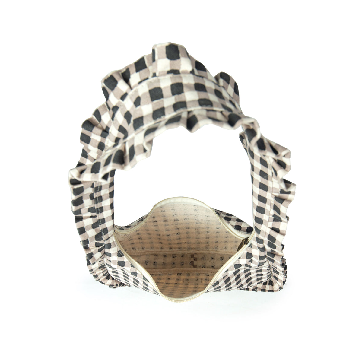 Interior view of bag.