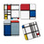 Mondrian Coasters Set of 4