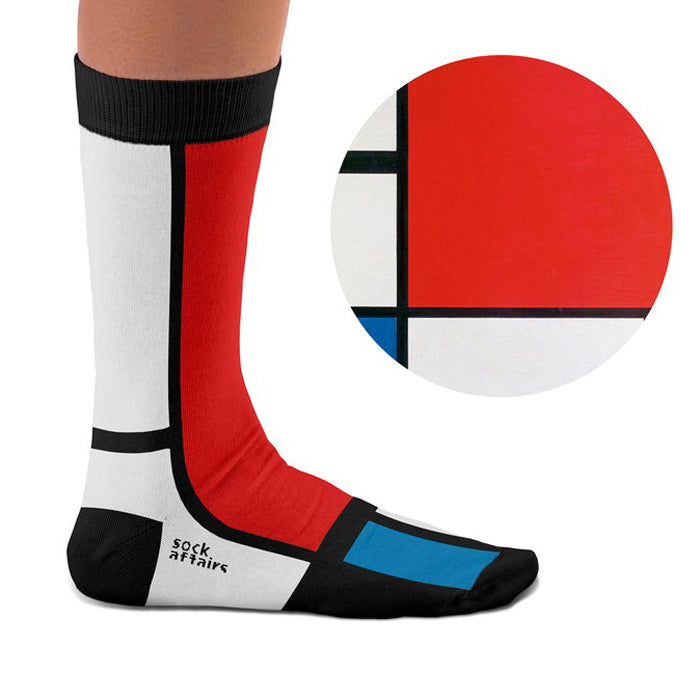 Mondrian Composition II Socks: Medium