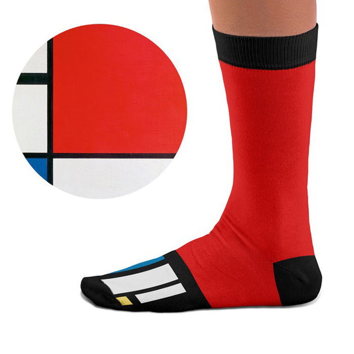 Calzini bassi - Composizione II di Mondrian - Svizzera Calzini bassi - Composizione II di Mondrian - Svizzera
