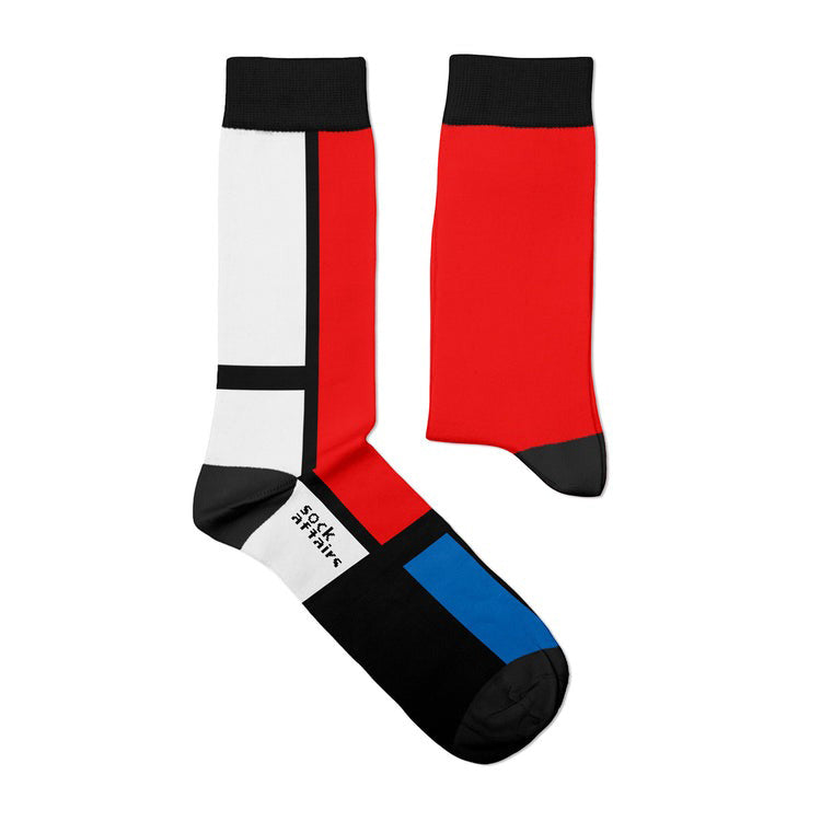 Mondrian Composition II Socks: Medium