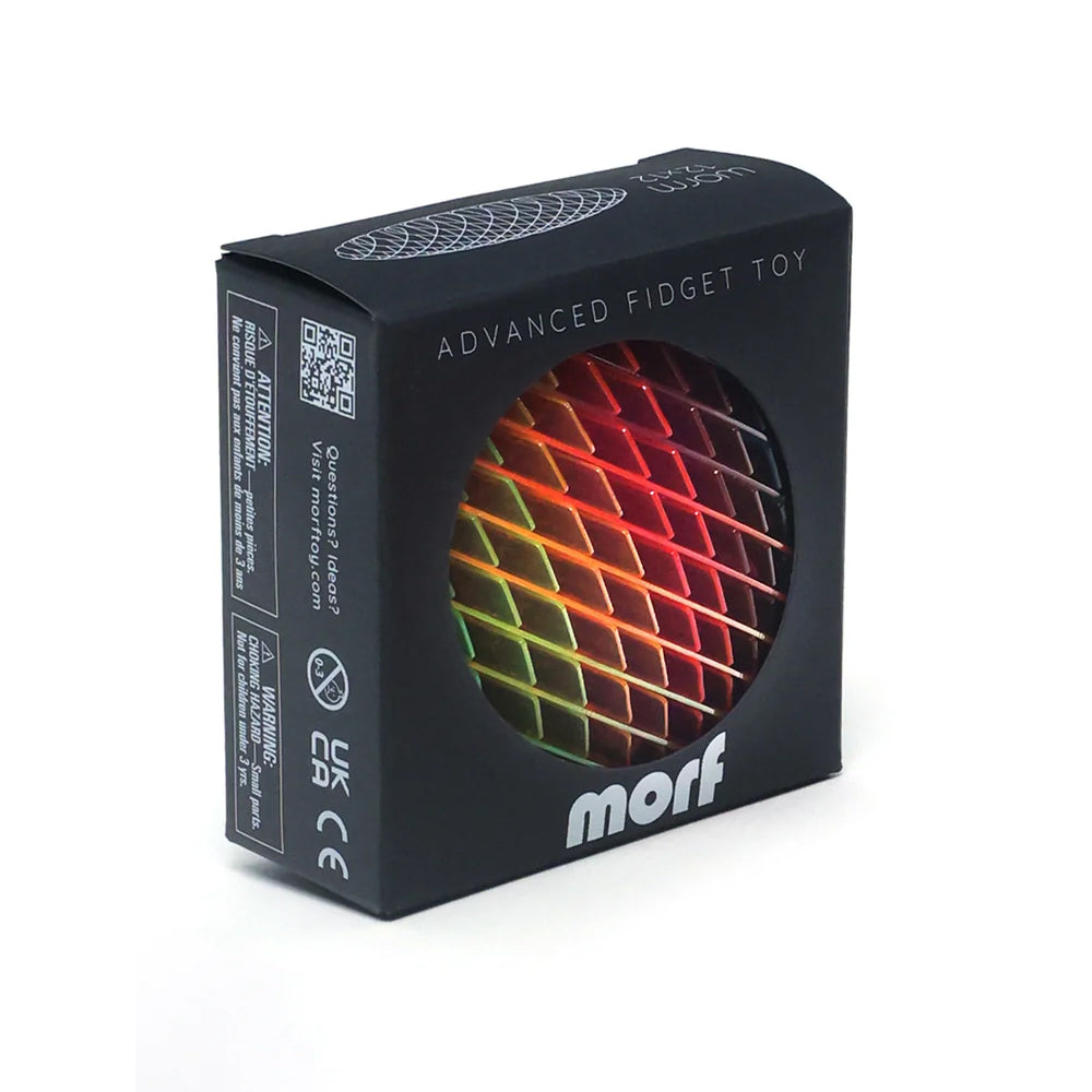 Morf Rainbow Fidget Worm packaging.