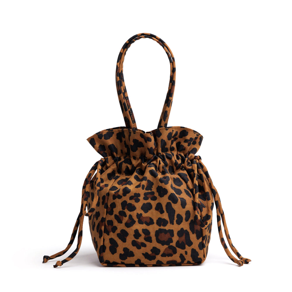 Baggu Nylon Drawstring Bag in Leopard main image 0