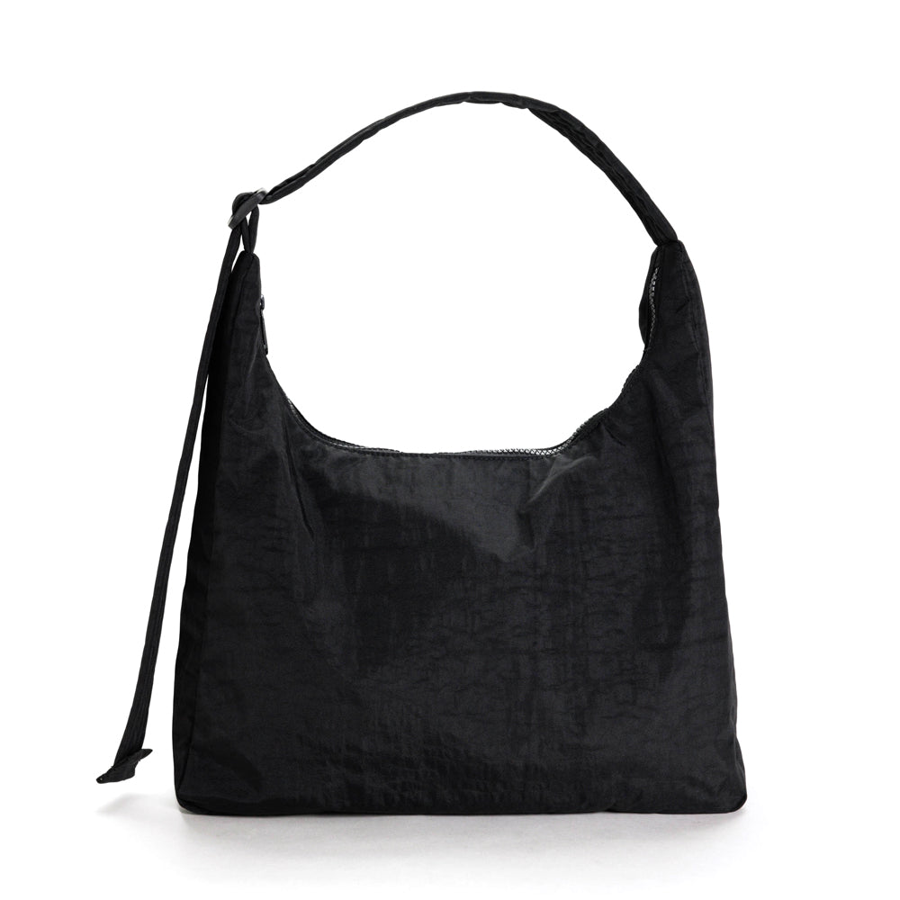 Nylon Shoulder Bag: Black