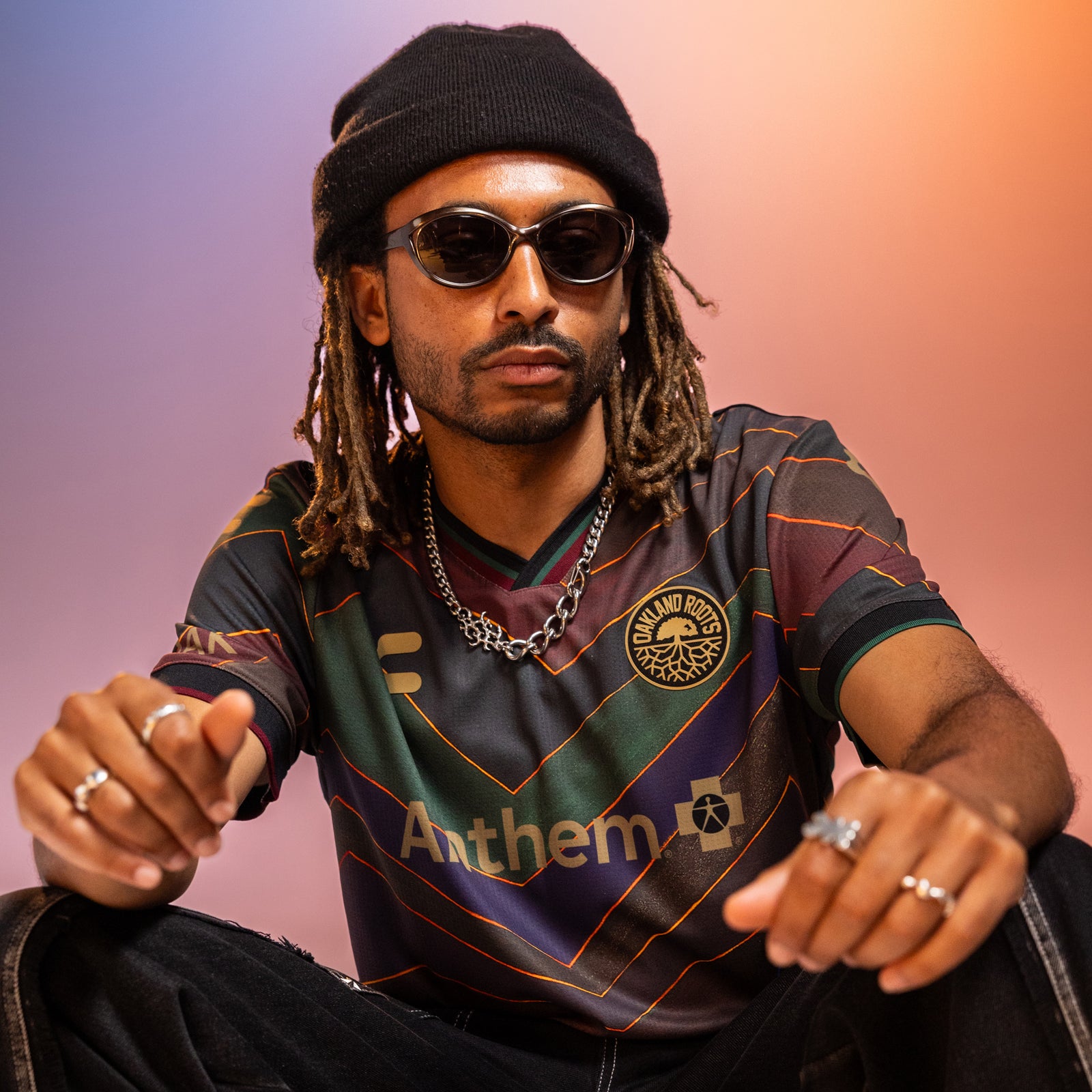 Oakland Roots SC x SFMOMA Limited-Edition 2025 Jersey front view