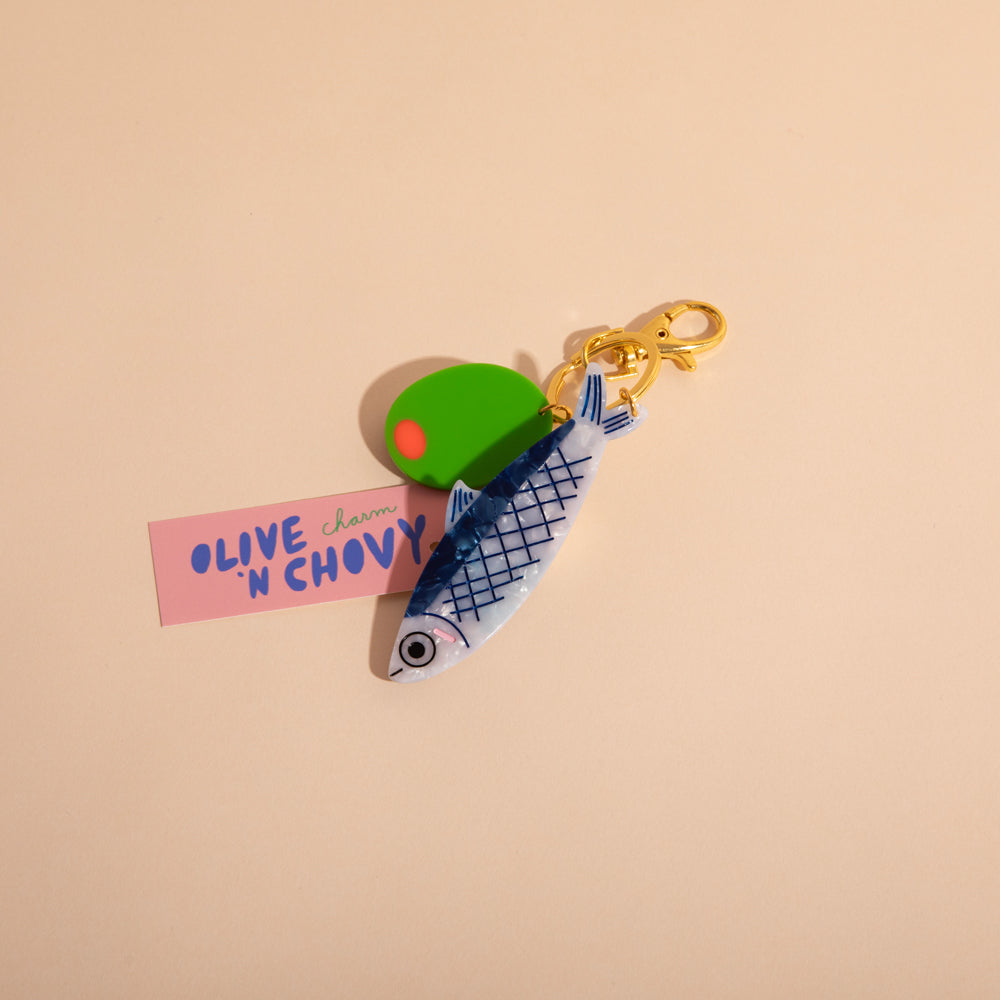 Olive N Chovy Bag Charm - SFMOMA Museum Store