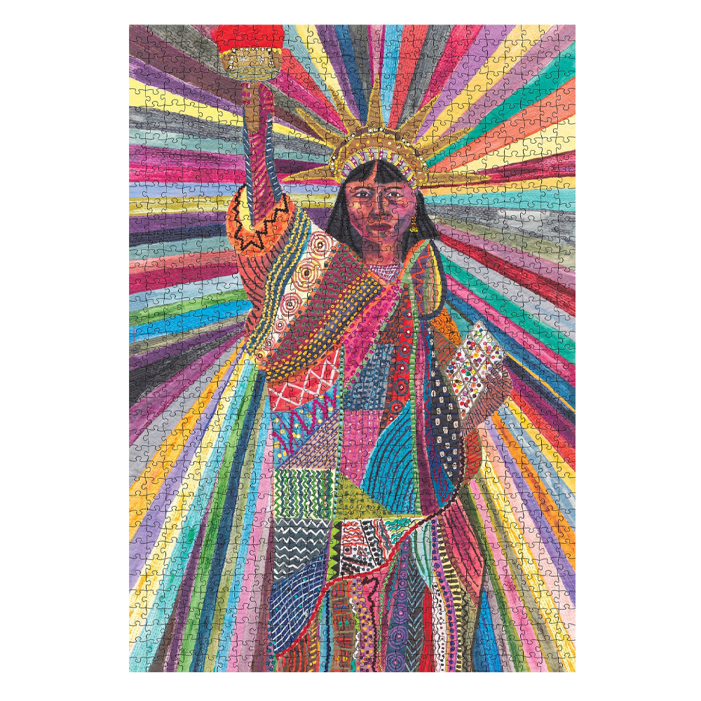Pacita Abad L.A. Liberty 1000-Piece Jigsaw Puzzle Packaging.