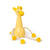Palimals Giraffe displayed sitting down with open arms..