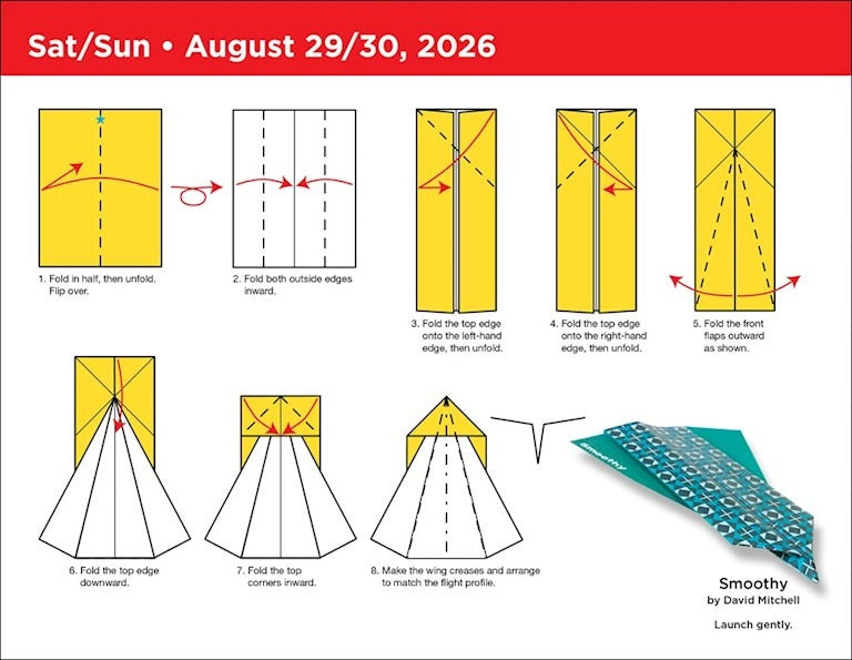 2026 Paper Airplane Fold-a-Day Calendar