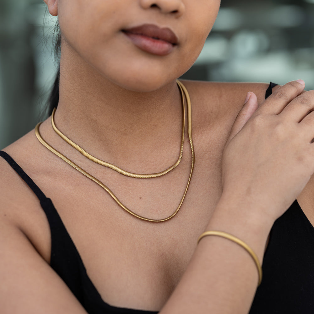 Snake Chain Bracelet: Gold - SFMOMA Museum Store