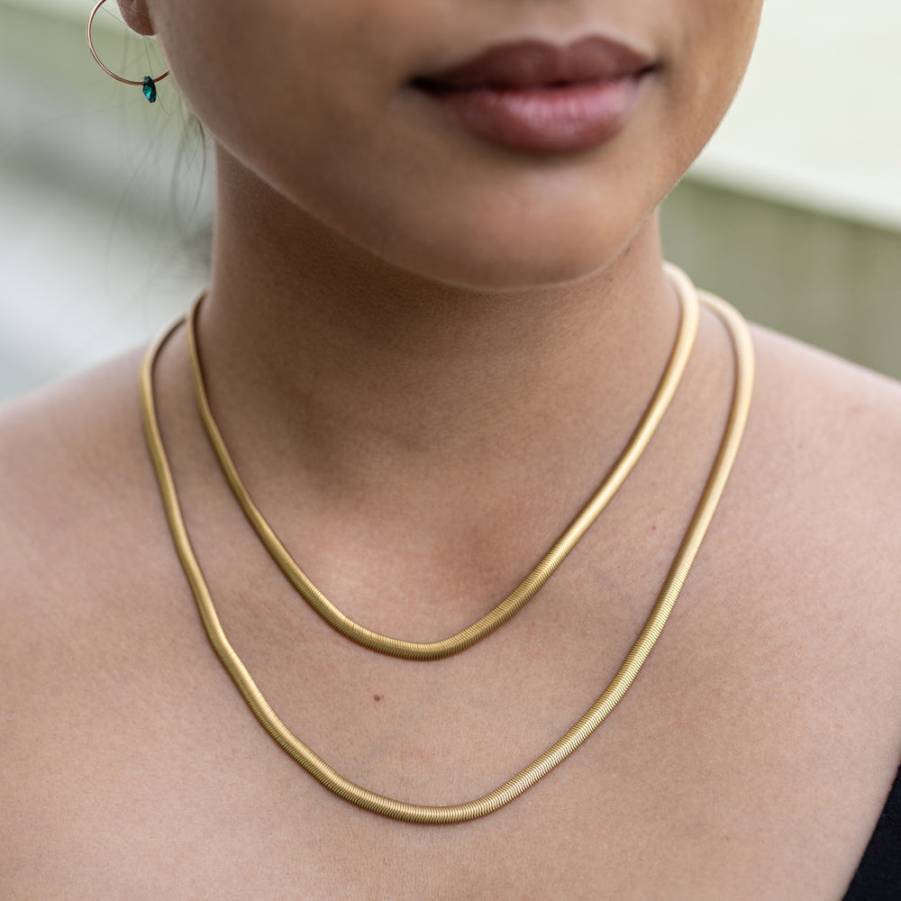 Snake Chain Necklace: Gold - SFMOMA Museum Store