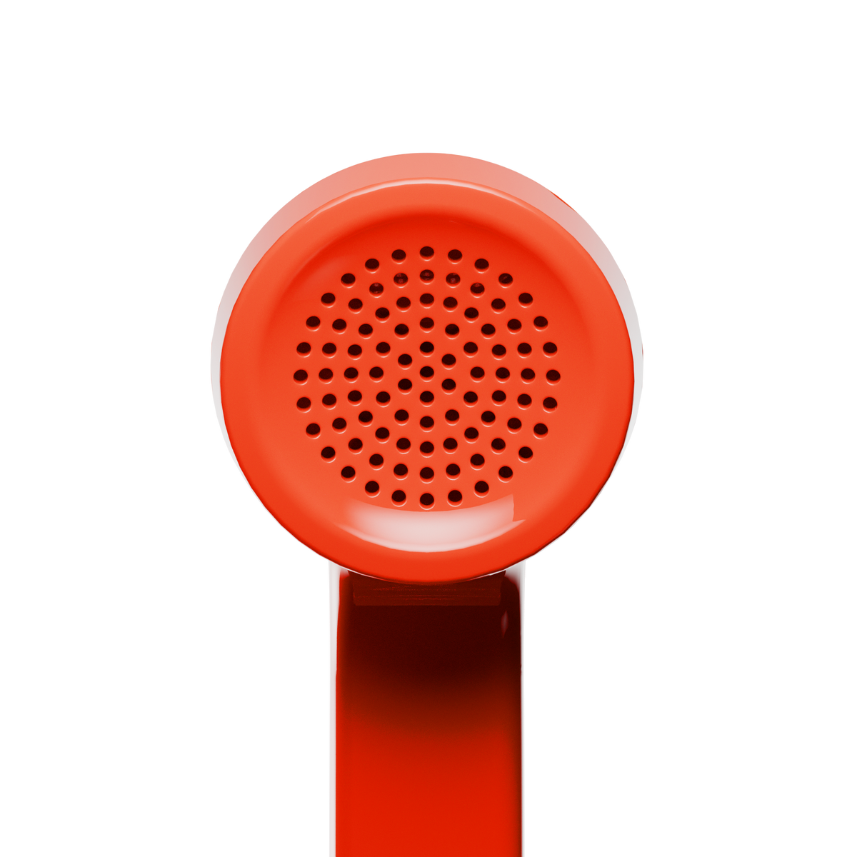 close-up view Pop Phone Alarm Red