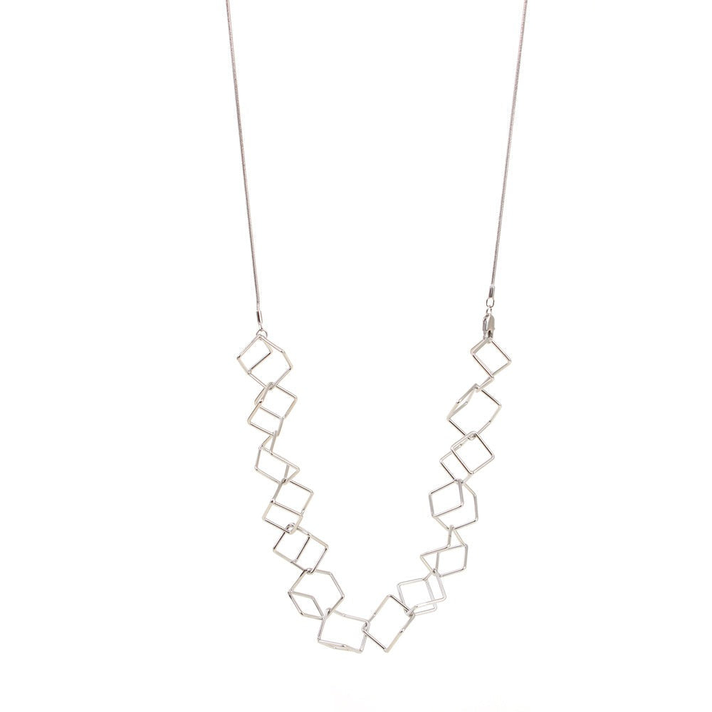 Maze Necklace Satin Silver SFMOMA Museum Store