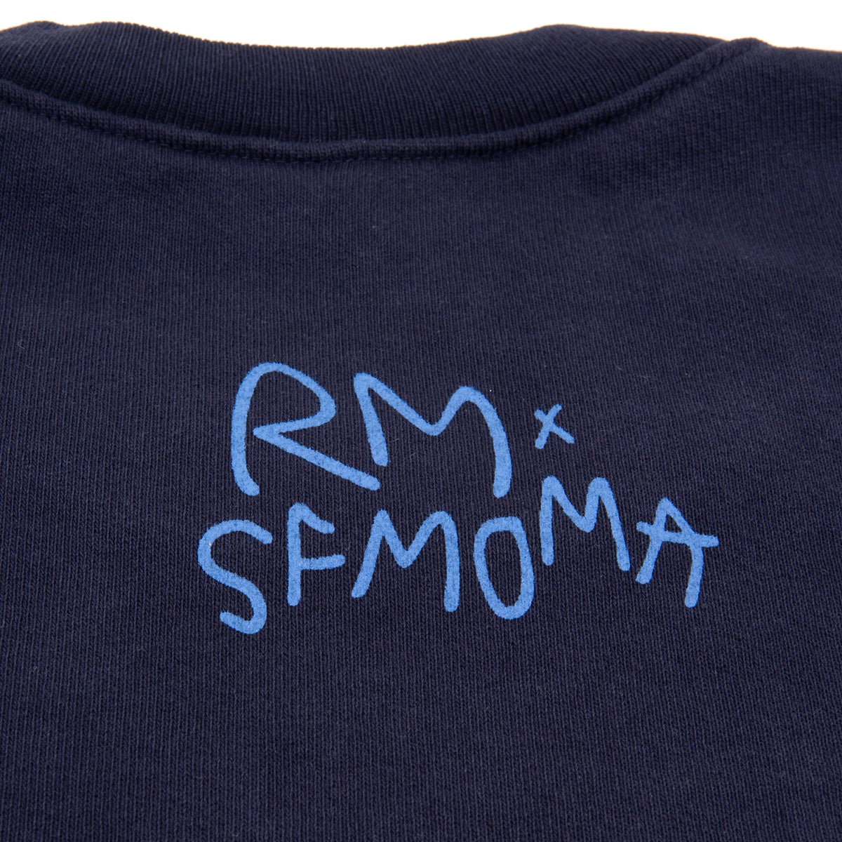 RM x SFMOMA Between You and Me Sweatshirt back print detail