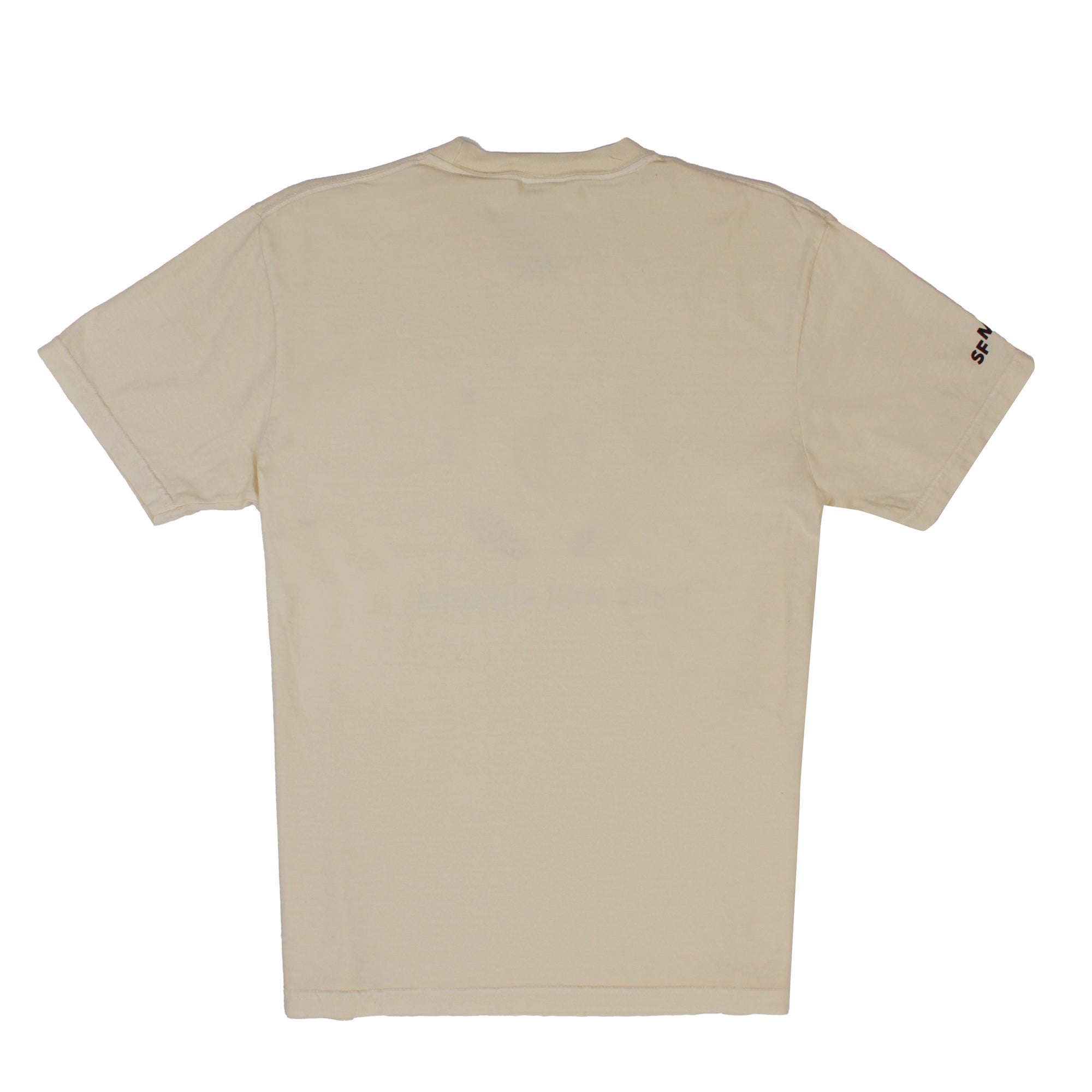 Roots x SFMOMA Ivory T-shirt by Muzae Sesay front view