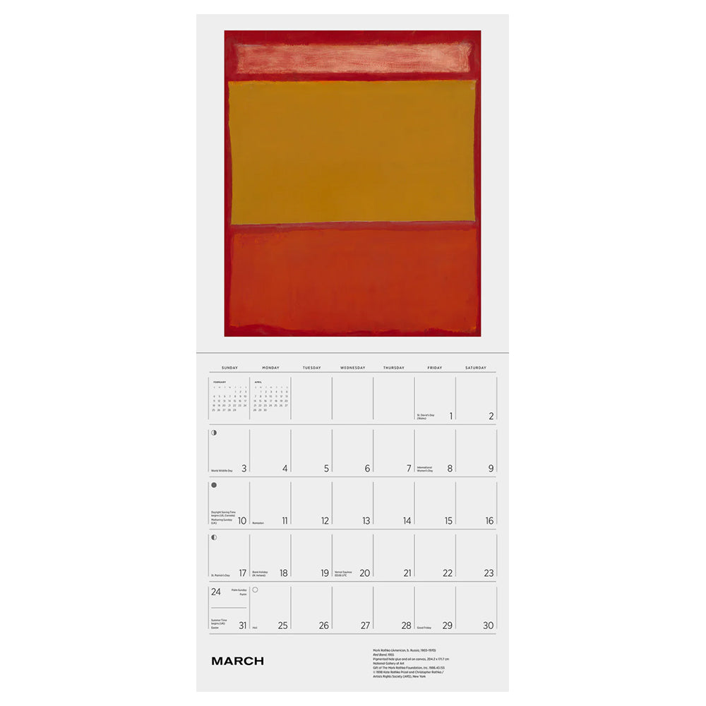 2024 Mark Rothko Wall Calendar