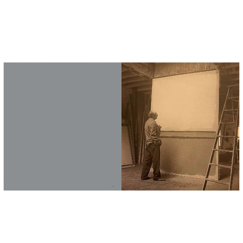 Interior spread; photograph of Rothko in studio. 