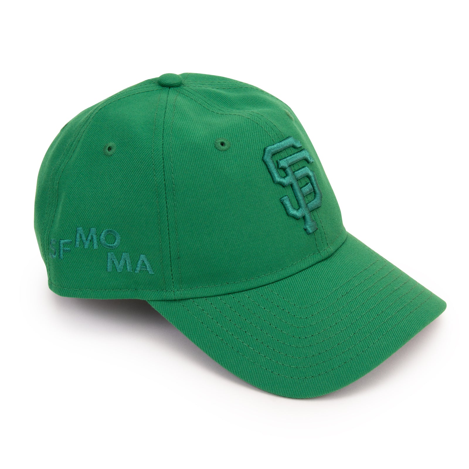 SFMOMA x SF Giants Adjustable Hat: Green facing right