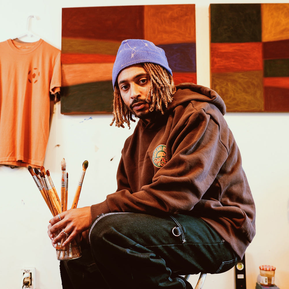 Oakland Roots SC x SFMOMA Brown Hoodie - SFMOMA Museum Store