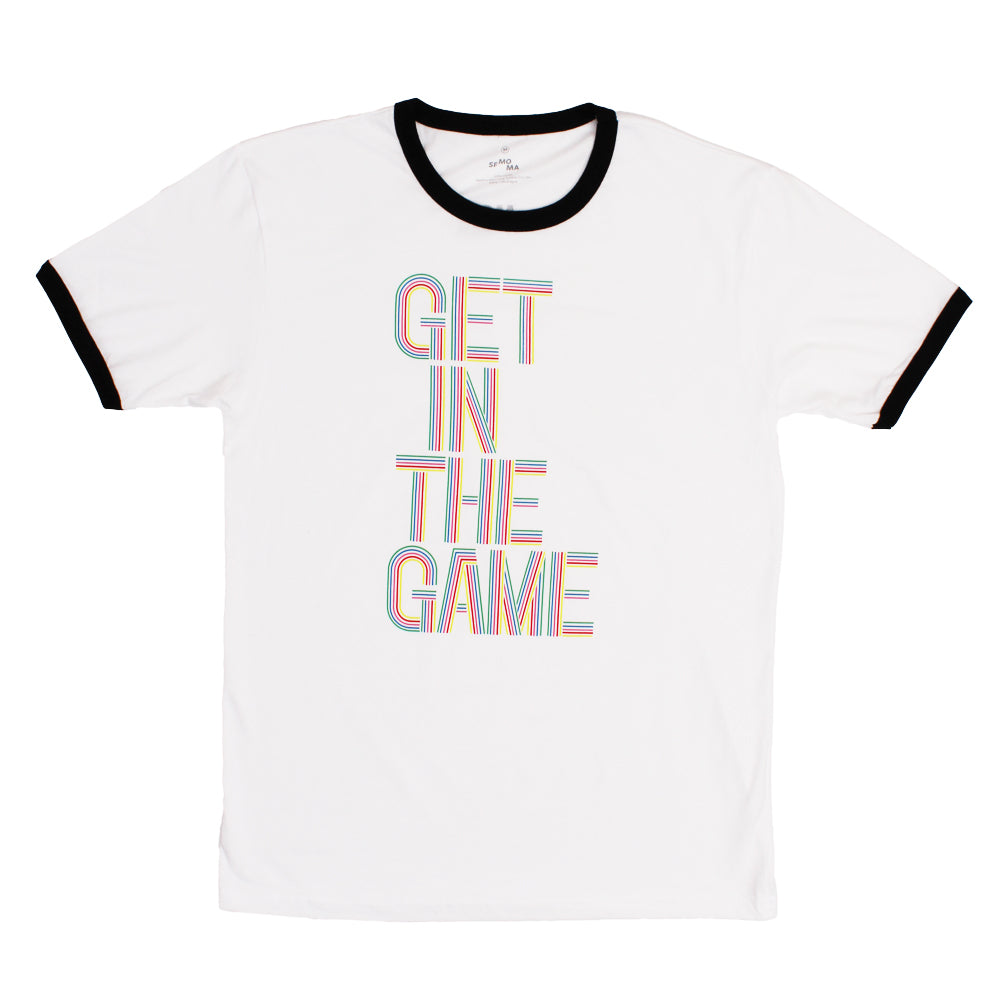 Get in the Game Exhibition Logo T-shirt front view