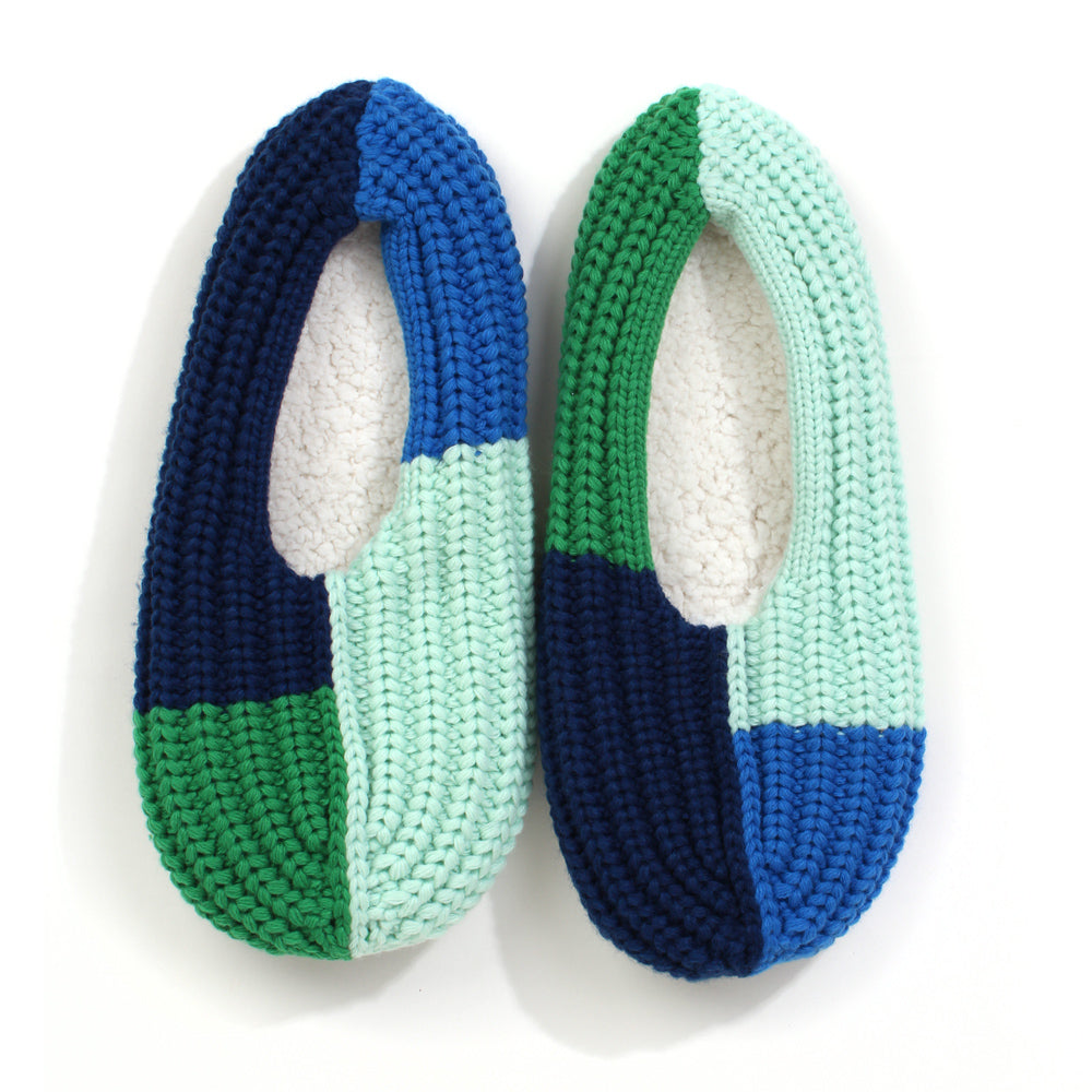 Blue Quattro Slippers S/M from above