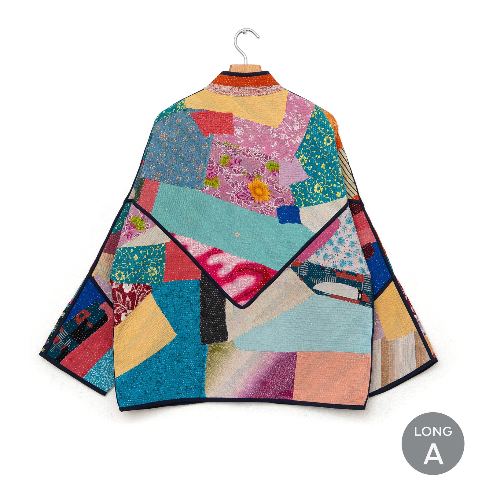 Long jacket A front view.