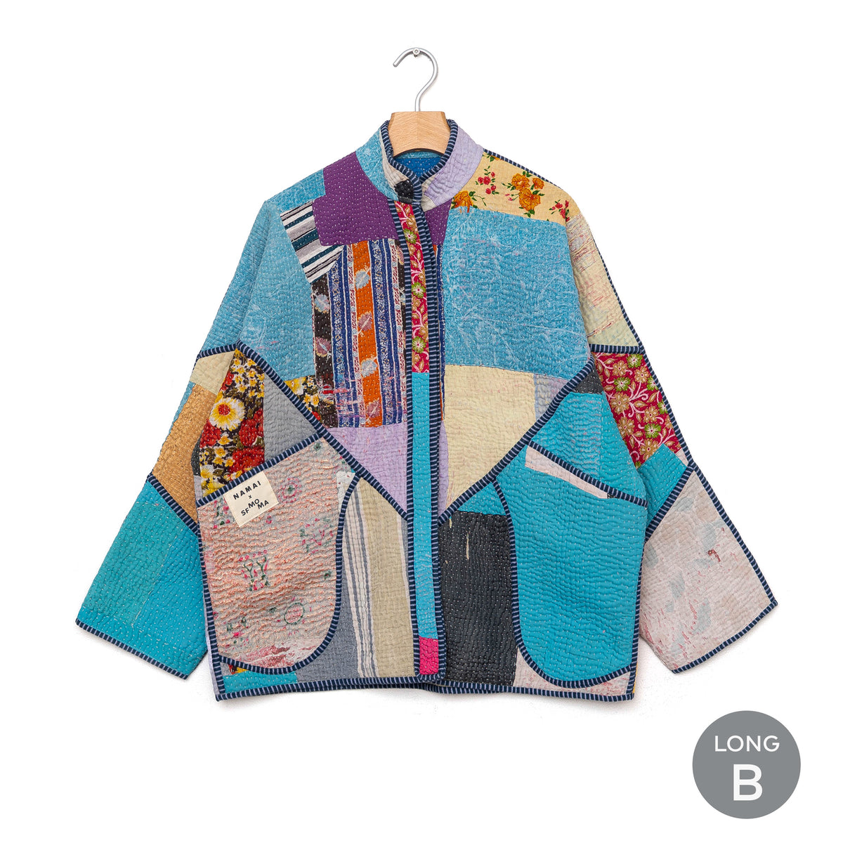 Long jacket B front view.