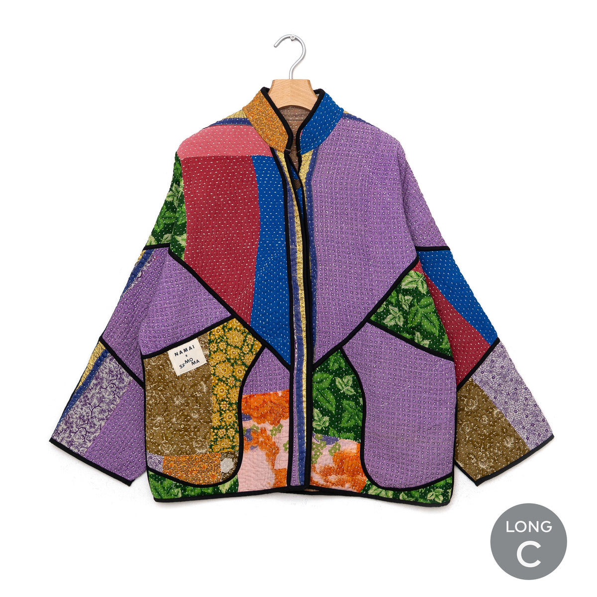 Long jacket C front view.