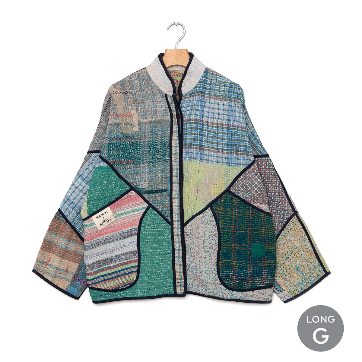 Long jacket G front view.