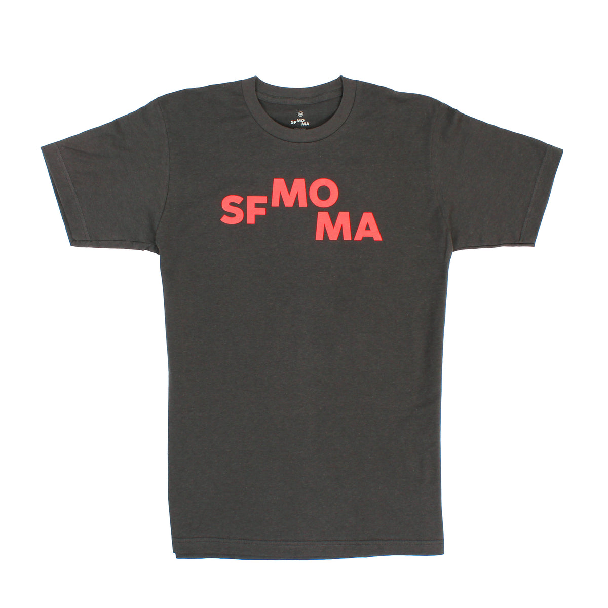 SFMOMA Logo T-shirt Charcoal front view.