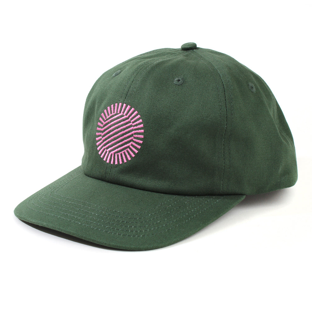 SFMOMA Turret Hat: Forest Green + Purple - SFMOMA Museum Store