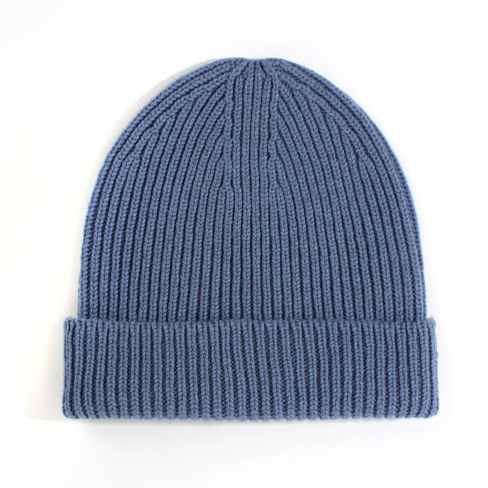 Cashmere Wool Hat: Light Blue back