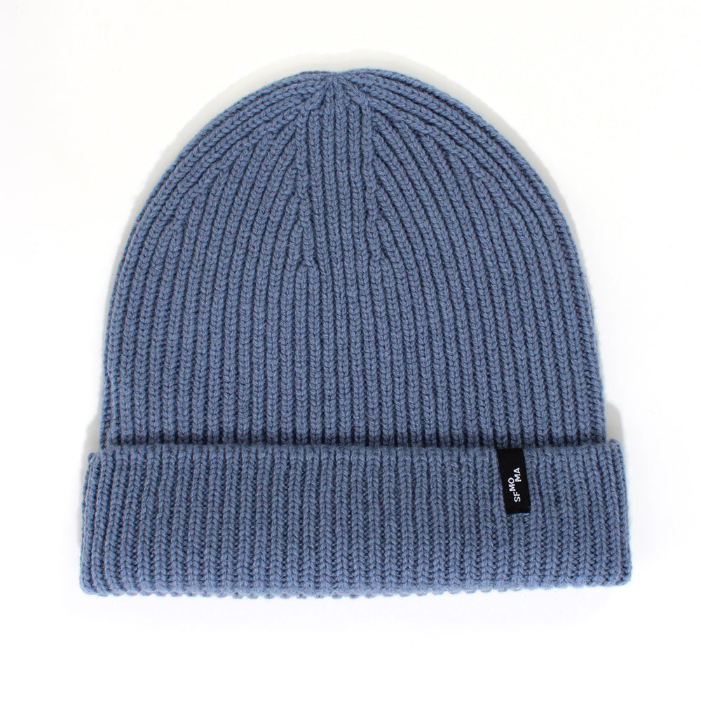 Cashmere Wool Hat: Light Blue front