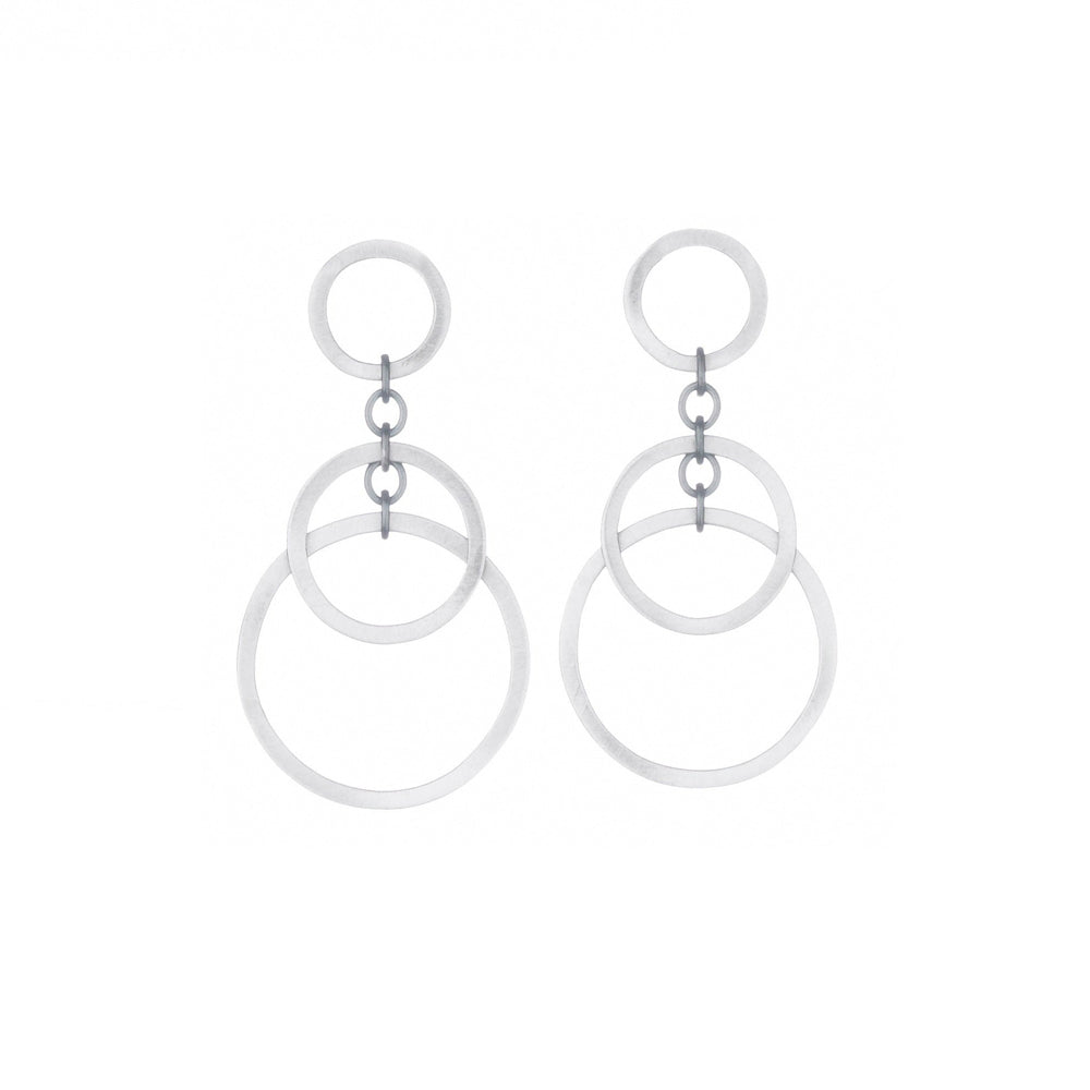 Small Circle Bunches Earrings